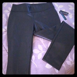 Deep Black Faux Leather Pants by I*N*C